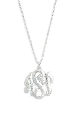 Monogram Pendant Necklace