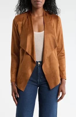 Faux Suede Jacket