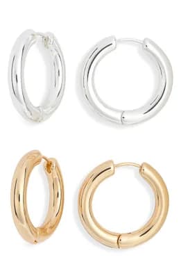 2-Pack Hoop Earrings