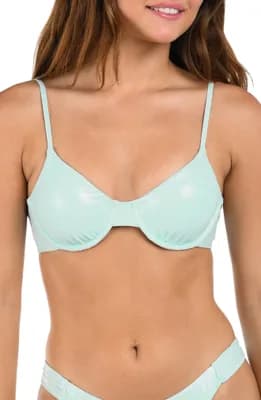 Iridescent Underwire Bikini Top