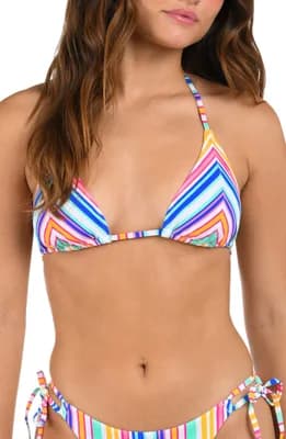 Shore Seamed Triangle Bikini Top