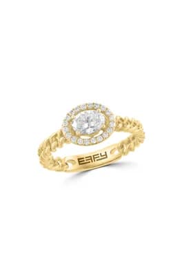 Lab-Grown Diamond Braided Ring