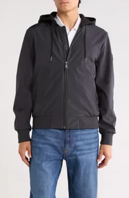 Softshell Knit Bomber Hoodie
