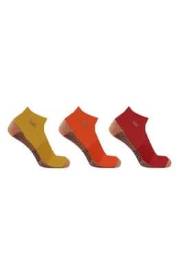 3-Pack Copper Infused Ankle Length Compression Socks