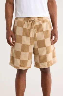 Nustine Check Fleece Shorts