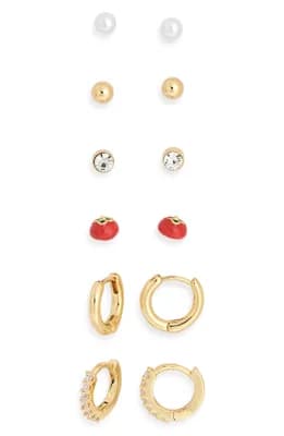 6-Pack Tomato Assorted Earrings Set
