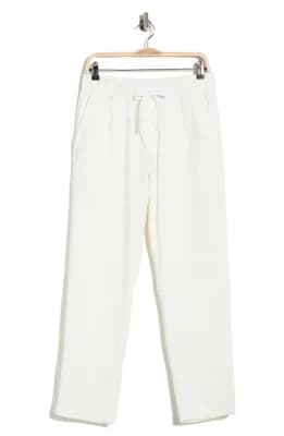 Textured Drawstring Pants