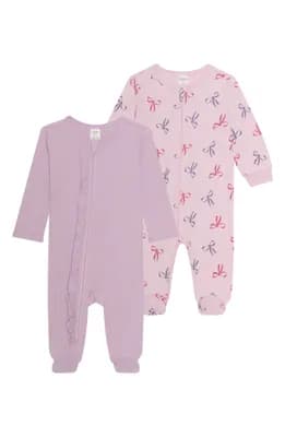 2-Pack Assorted Ribbed Knit Footies