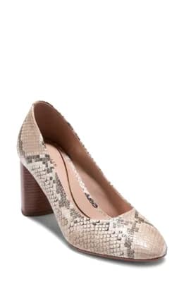 Nella Snakeskin Embossed Pump