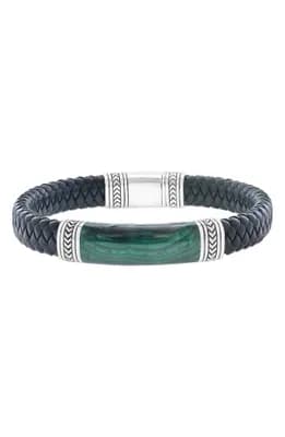 Malachite & Leather Bracelet
