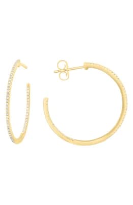 Diamond Hoop Earrings