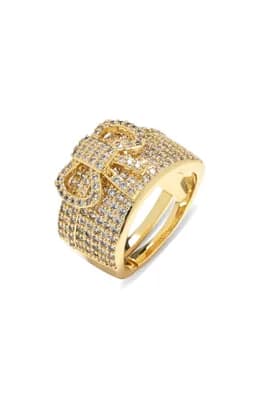 Kaya Bow Cubic Zirconia Statement Ring