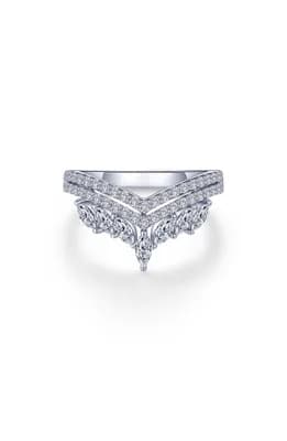 Simulated Diamond Crown Ring