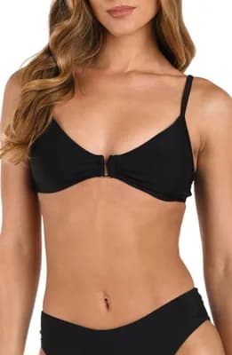 Yazmin Solid Triangle Bikini Top