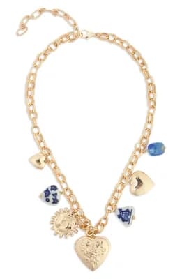 Mixed Charm Shaker Necklace