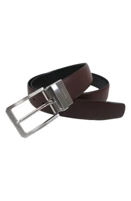 Reversible Embossed Leather Belt