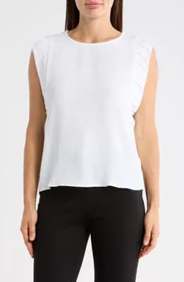 Pleat Sleeve Shell Top