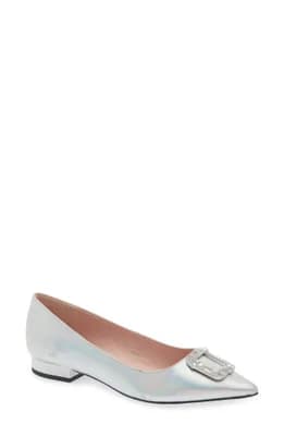 buckle up pointed toe pump