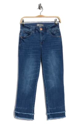 Double Layer Crop Jeans