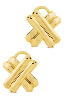 Teata Double X Stud Earrings