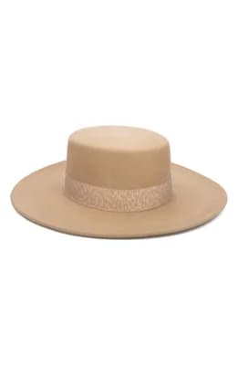 Ribbon Trim Wool Fedora