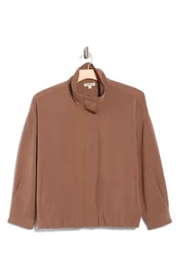 Bubble Hem Bomber Jacket