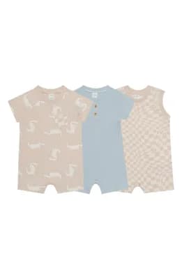 Assorted 3-Pack Animal Rompers