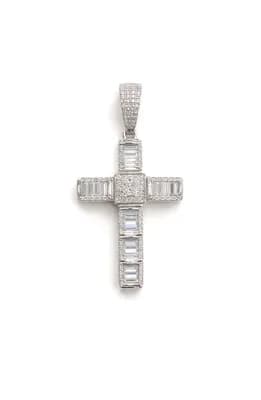 Moissanite Cross Pendant