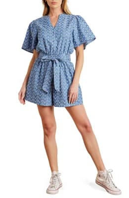 Embroidered Romper