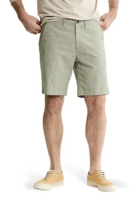 Stretch Cotton Chambray Shorts