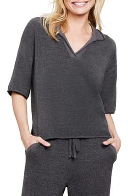 Collared Knit Top