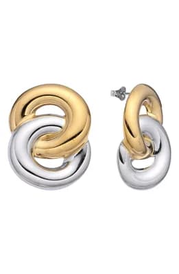 Zo Two-Tone Drop Earrings