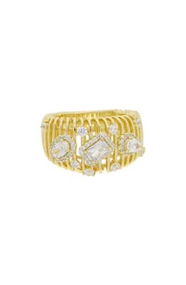 Mixed CZ Ring
