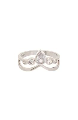 Cubic Zirconia Crown Ring