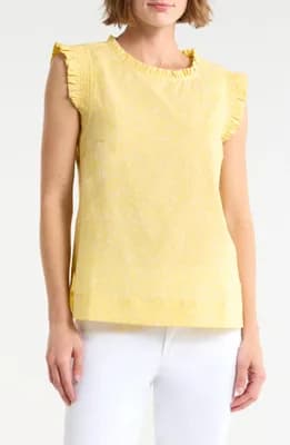 Smocked Ruffle Tank