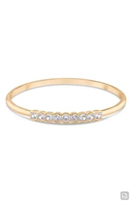 Crystal Inlay Bangle Bracelet