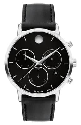 Museum Classic Leather Strap Watch