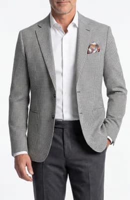 Houndstooth Two-Button Sport Coat